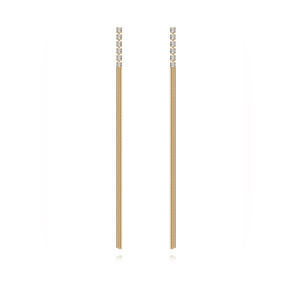 ✨New in Box✨ Ettika Streamline Dangle Earrings, Gold and Silver Linear Drop